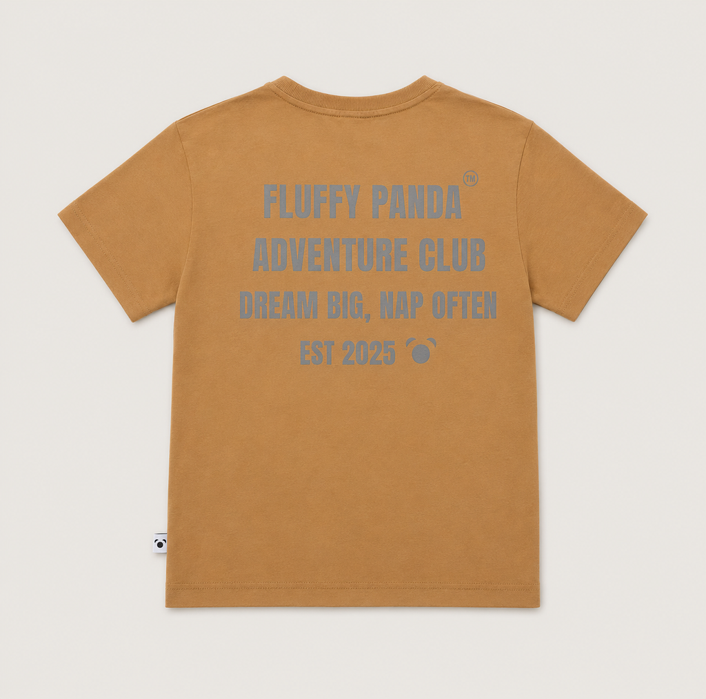 Kids Bamboo T-shirt - Caramel