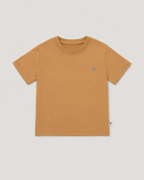 Kids Bamboo T-shirt - Caramel