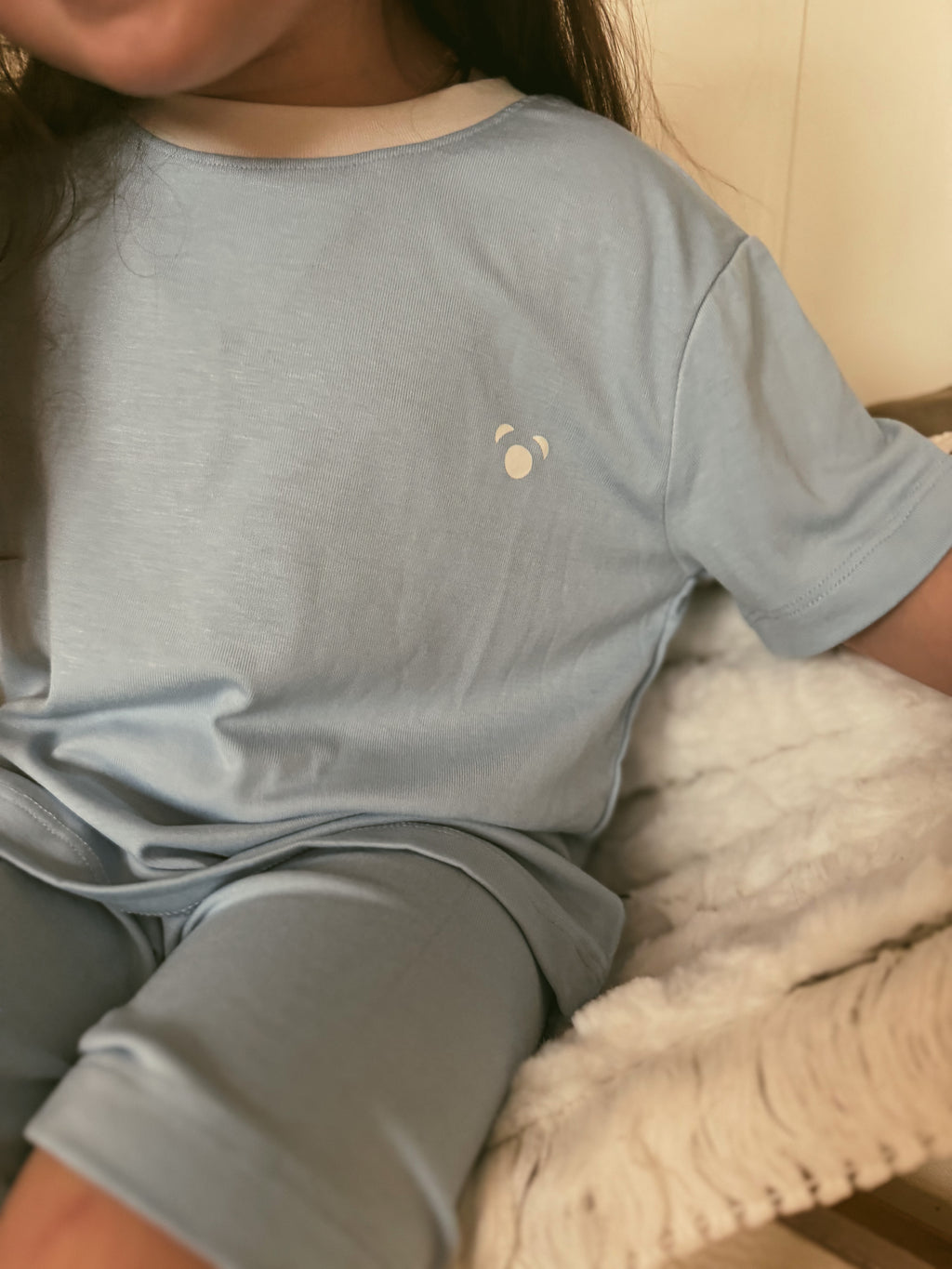 Kids' Bamboo Short Pyjama Set | Cornflower Blue