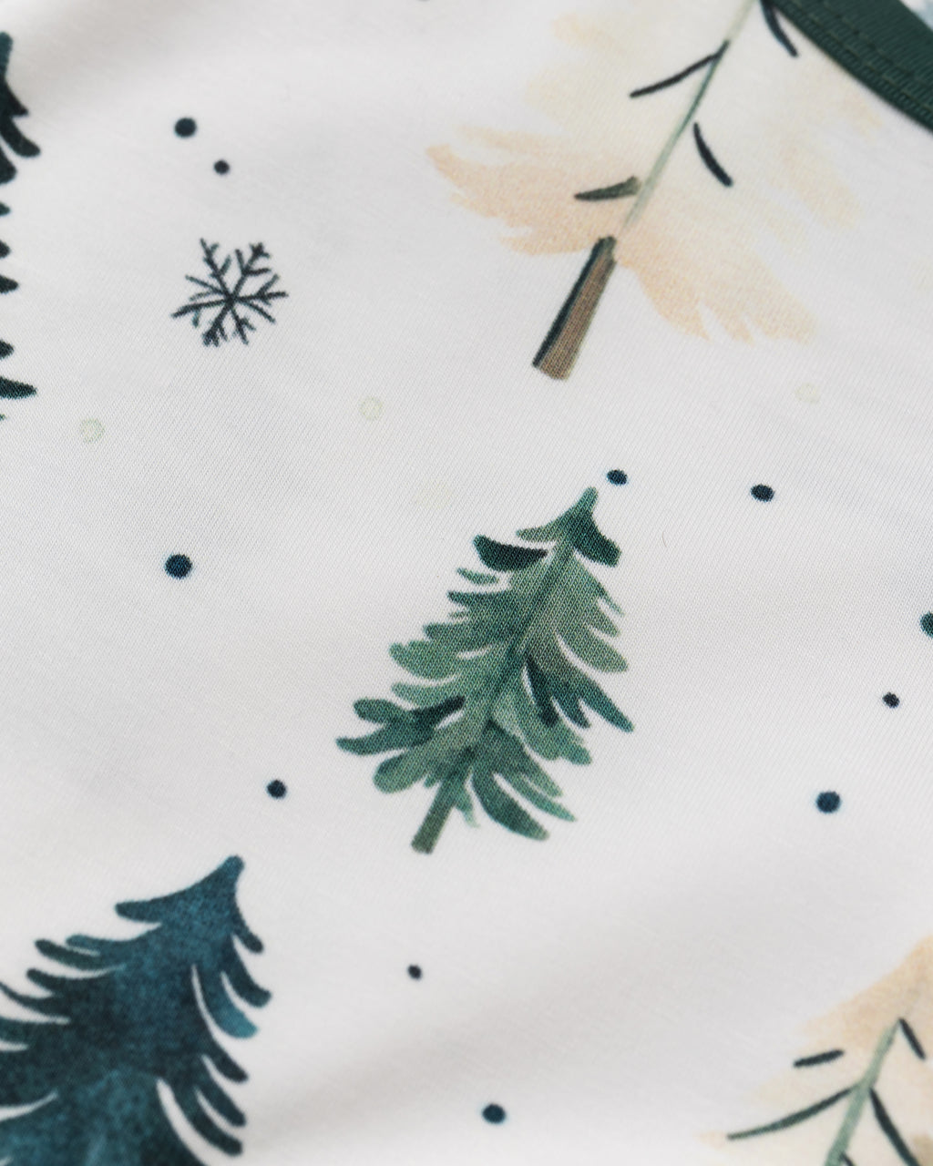 Women's Bamboo Pyjama Set | Winter Pine Print
