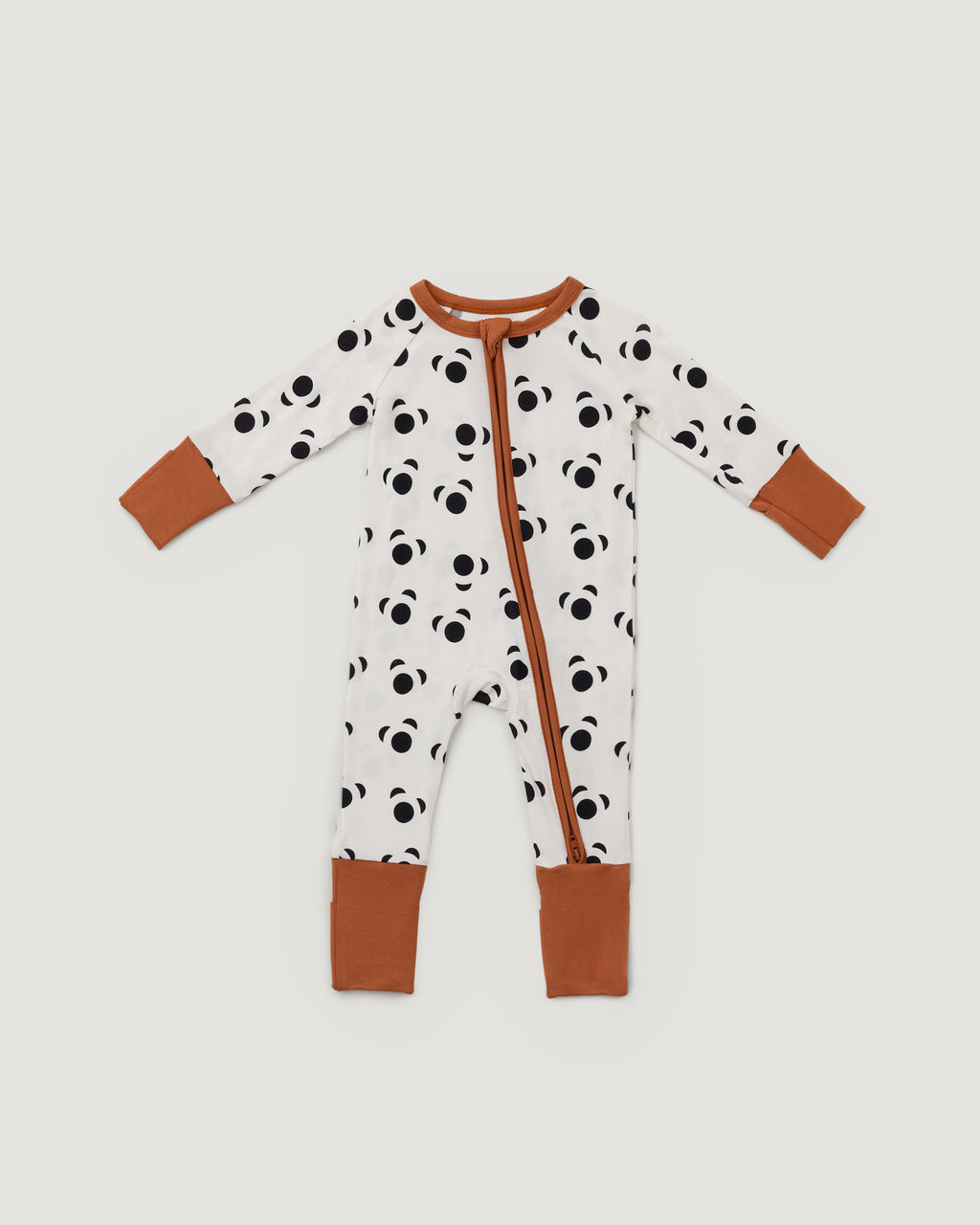 Organic Bamboo Baby Sleepsuit | Fluffy Panda Signature Print