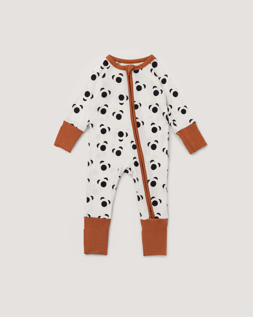 Organic Bamboo Baby Sleepsuit | Fluffy Panda Signature Print