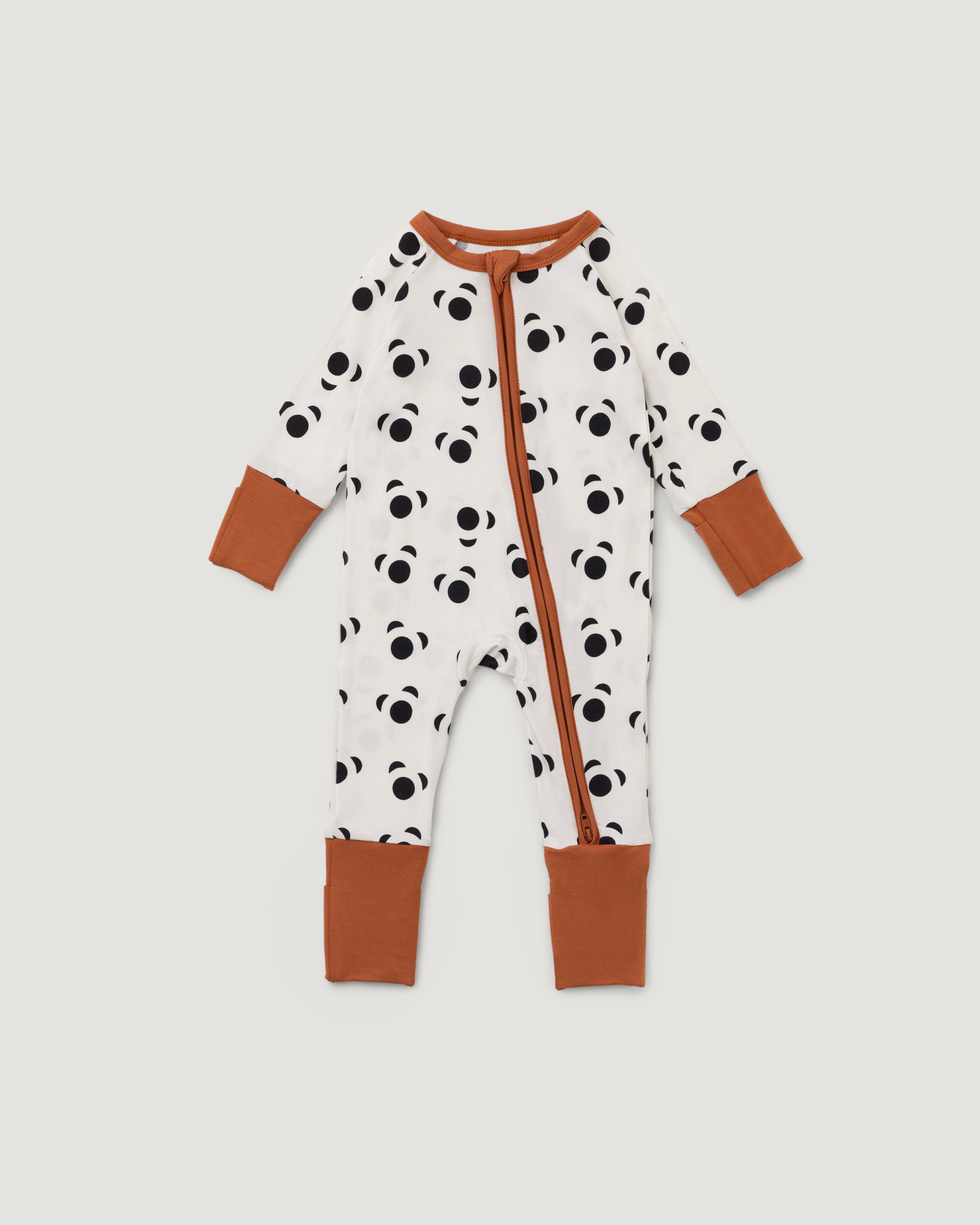 Organic Bamboo Baby Sleepsuit | Fluffy Panda Signature Print