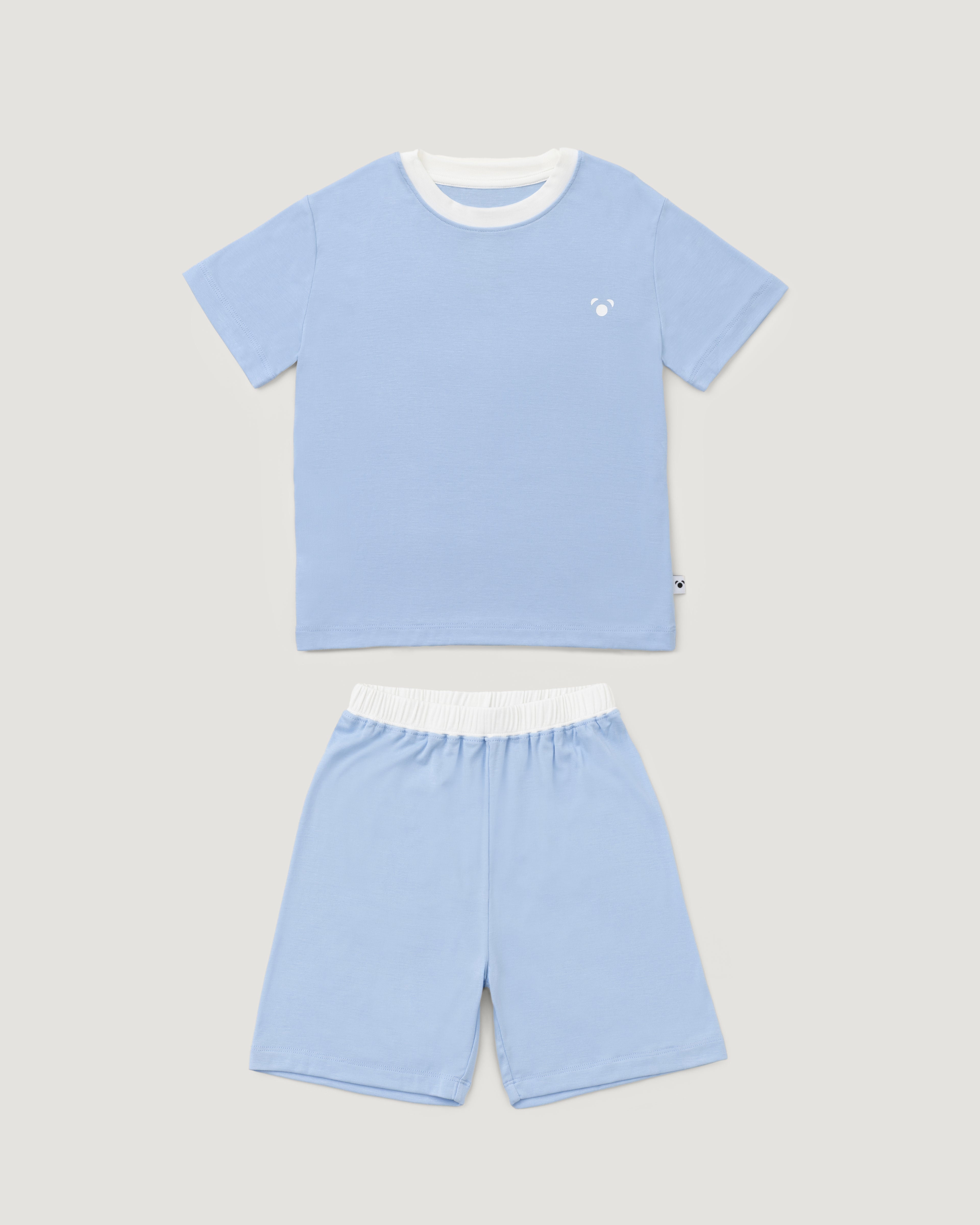 Kids' Bamboo Short Pyjama Set | Cornflower Blue