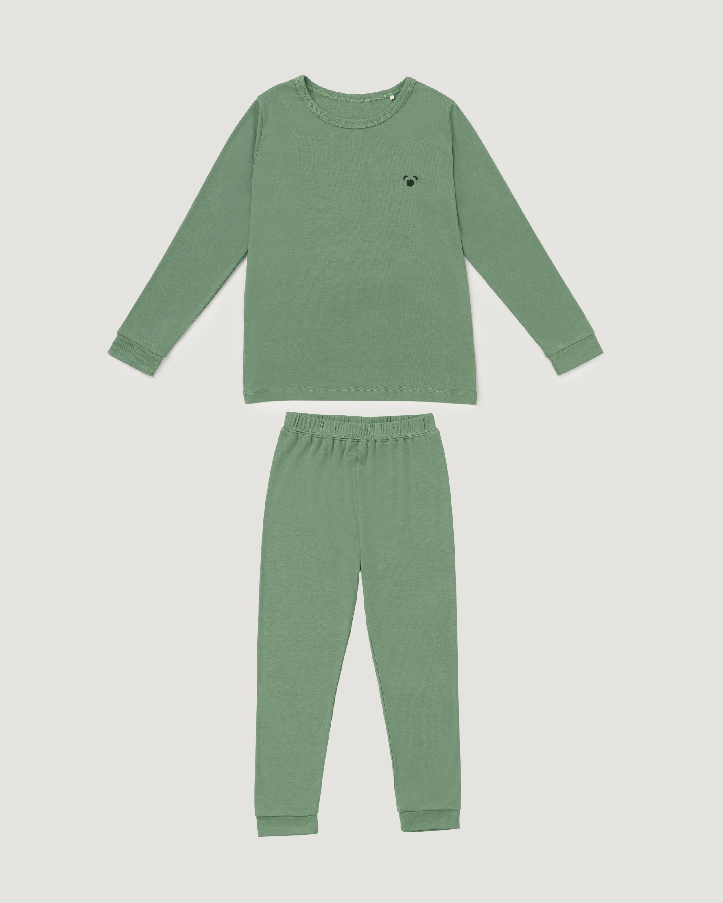 Kid's Bamboo Pyjamas | Sage Green