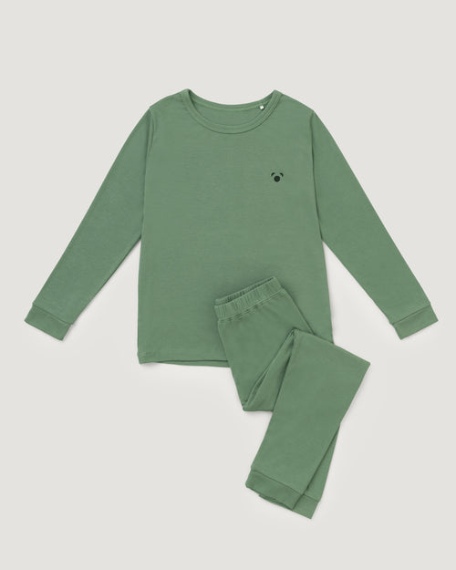 Kid's Bamboo Pyjamas | Sage Green