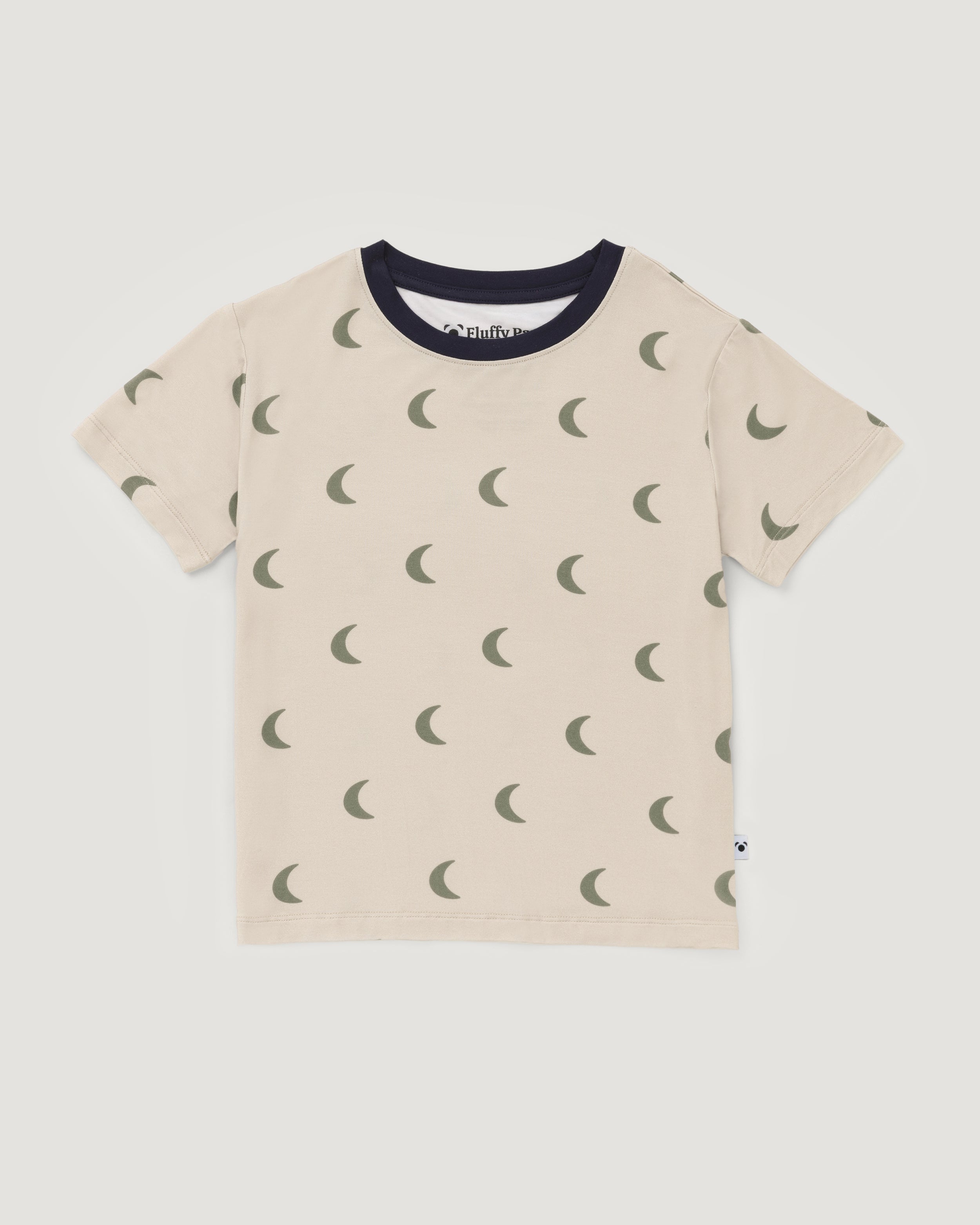 Kids' Short Bamboo Pyjamas | Moon Print