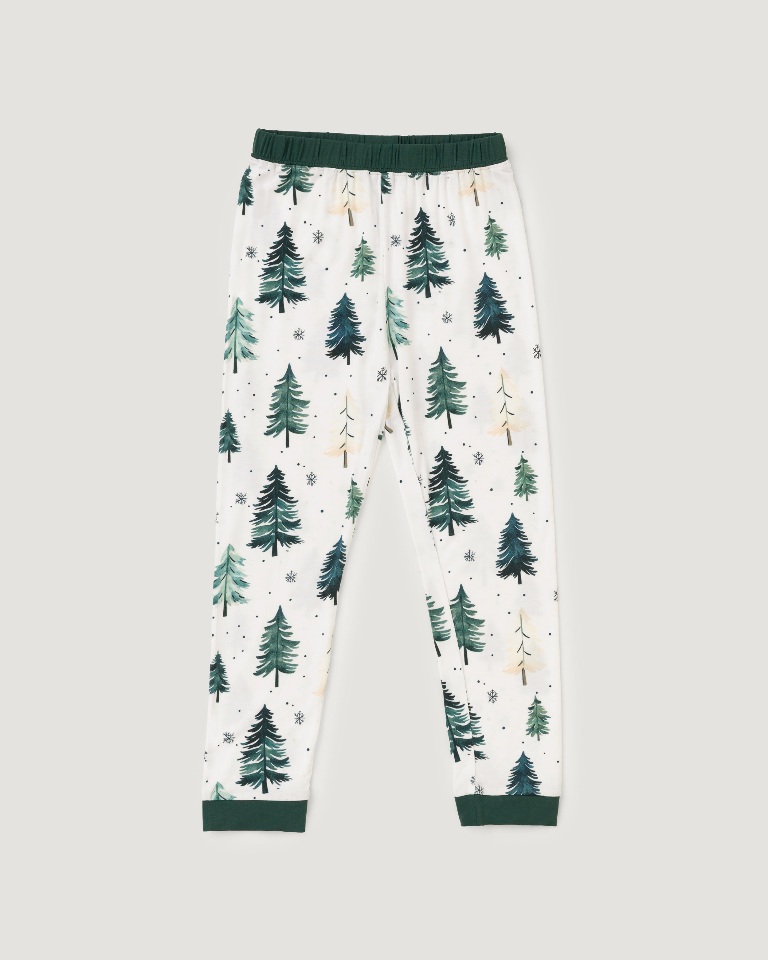 Kids Bamboo Pyjamas | Winter Pine Print
