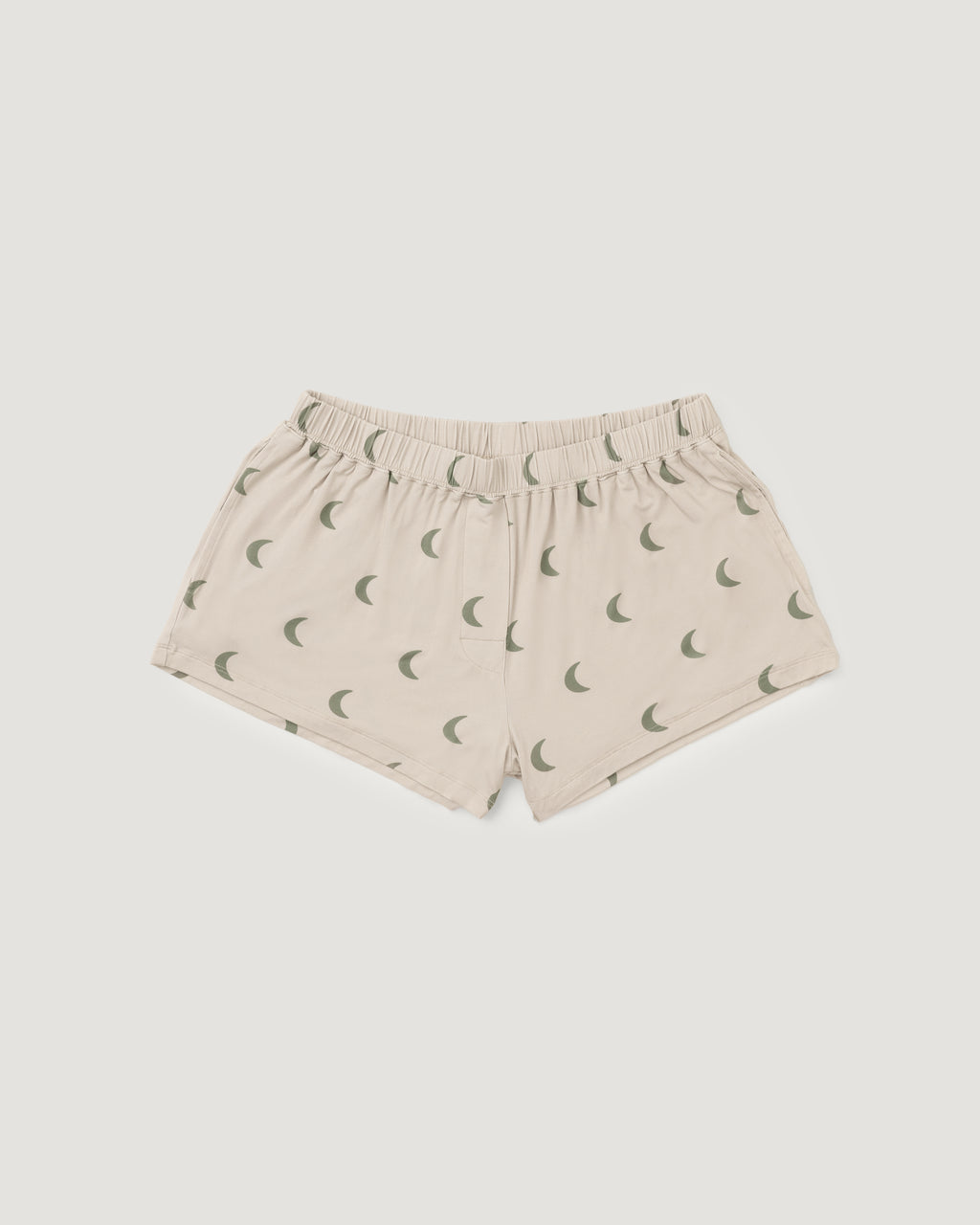 Women's Short Bamboo Pyjama Set | Moon Print