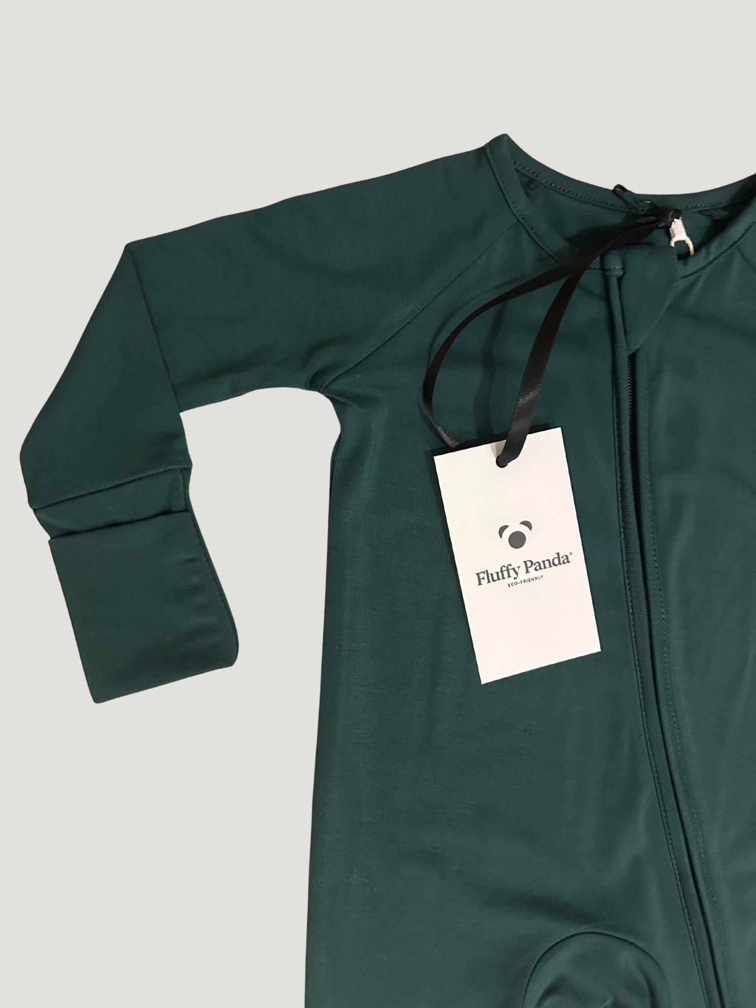 Organic Bamboo Baby Sleepsuit | Evergreen Pine