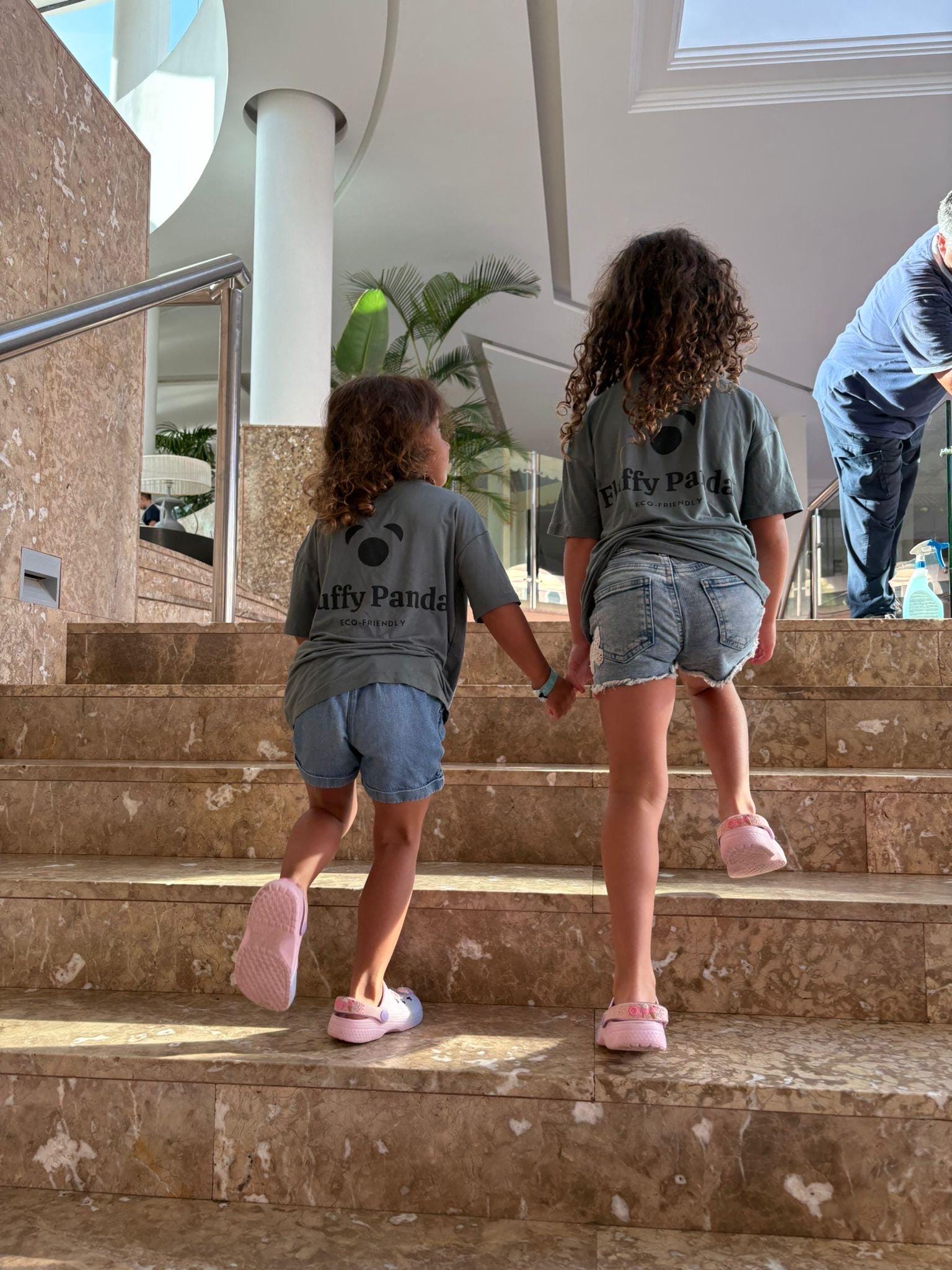 Kids' Bamboo T-Shirt | Storm Sea | Fluffy Panda Logo Back Print