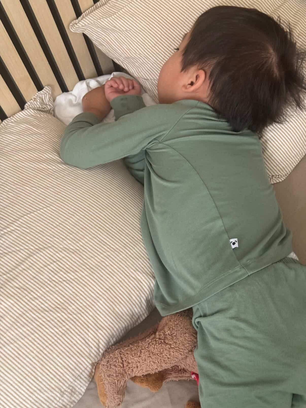Kid's Bamboo Pyjamas | Sage Green