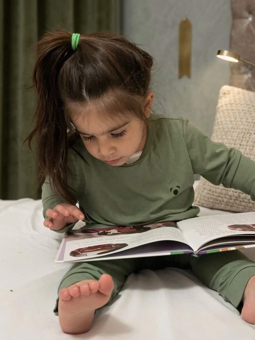 Kid's Bamboo Pyjamas | Sage Green
