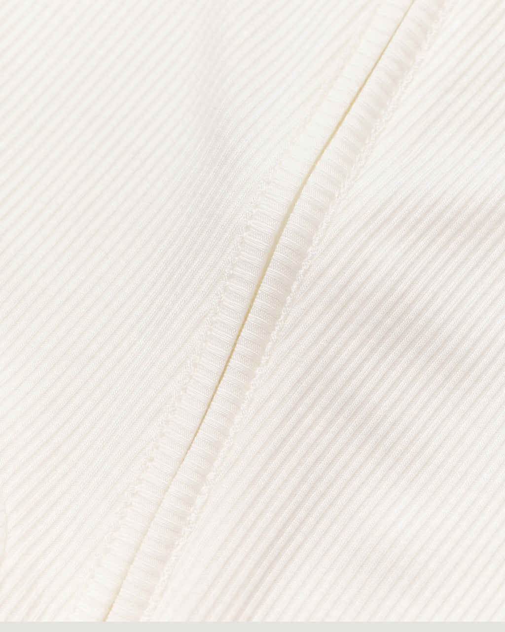 Organic Ribbed Bamboo Baby Short Romper | Milk